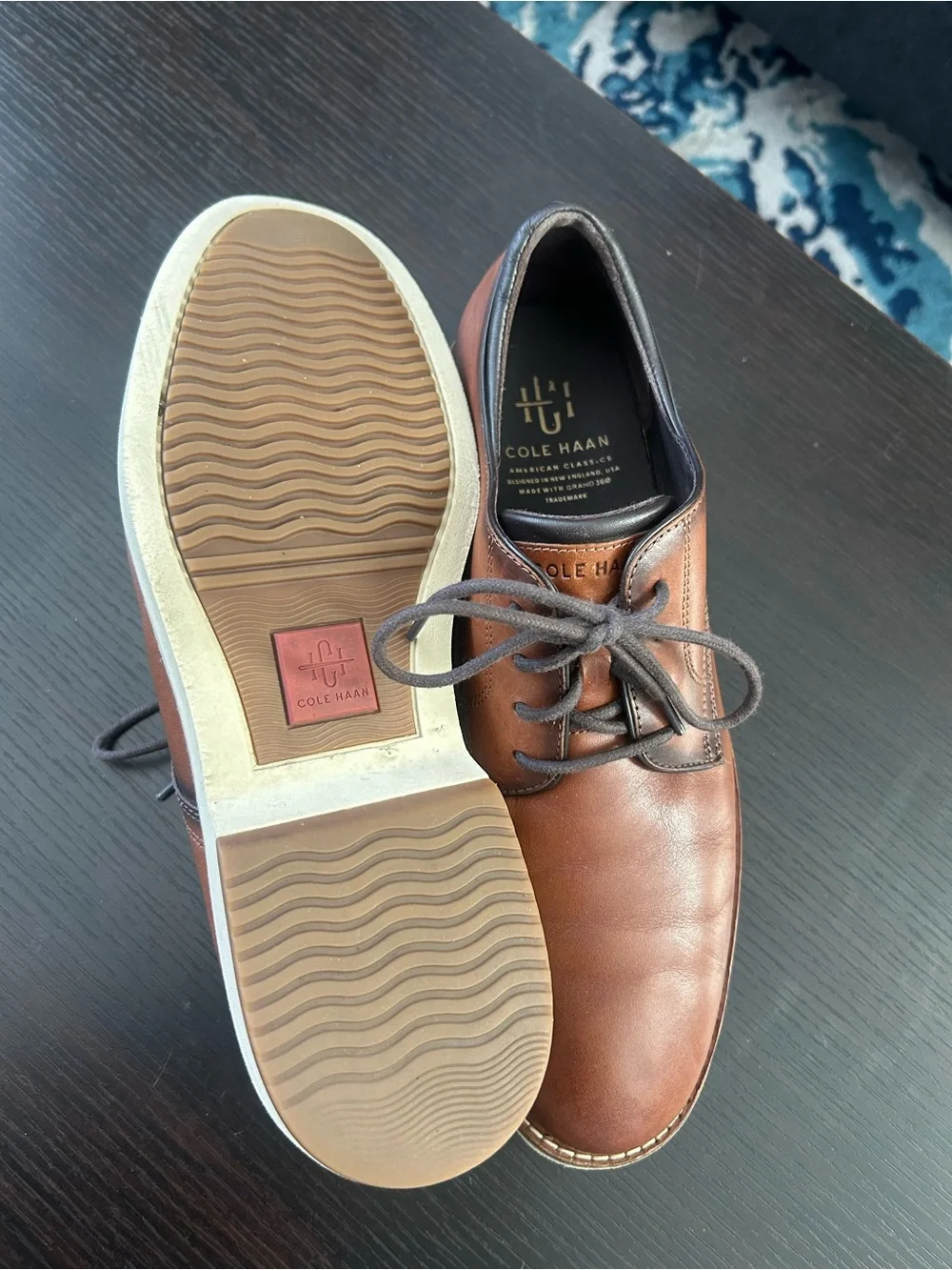 Cole Haan men’s American classic Oxford Brown Leather Derby Shoes